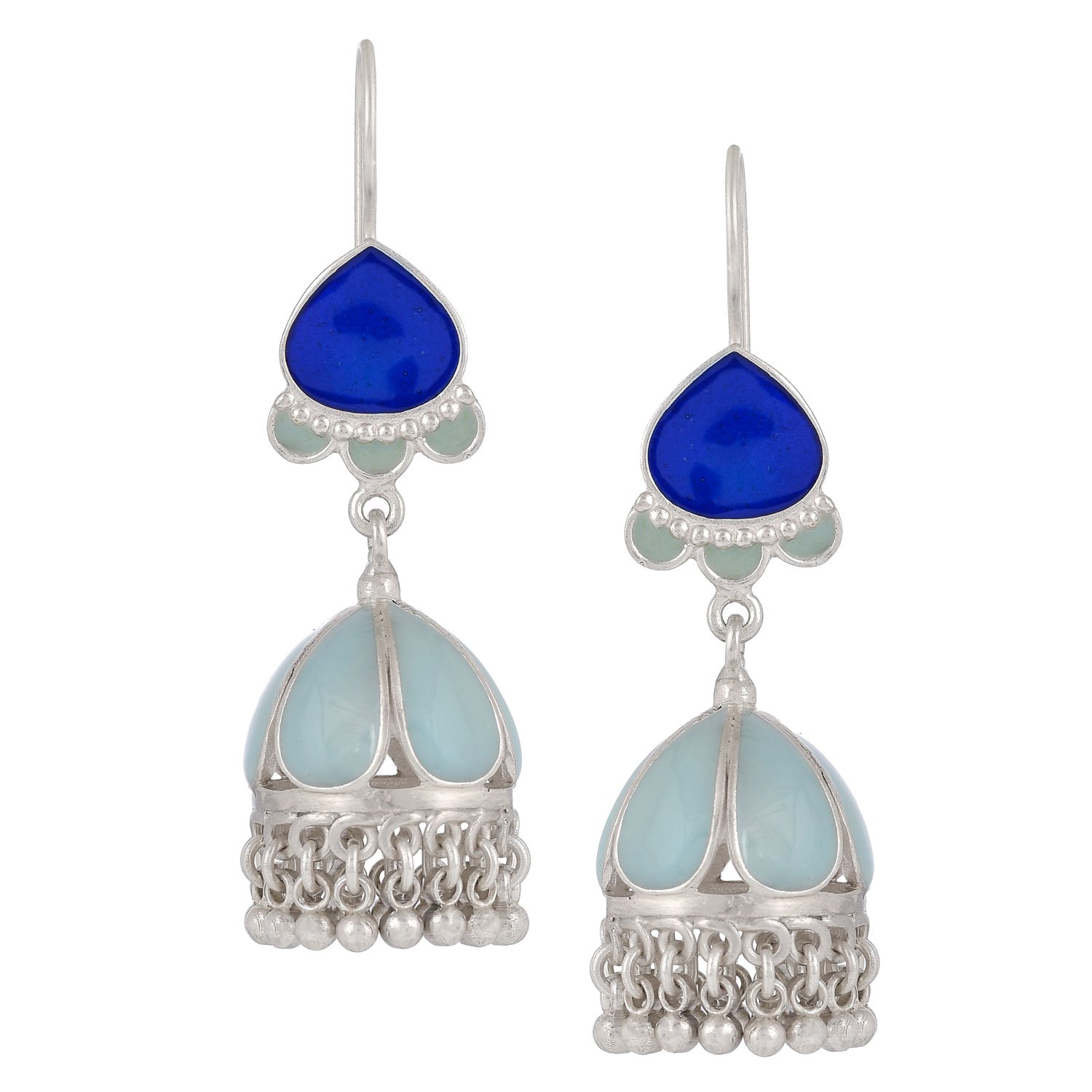 Noor Aqua Blue Earrings