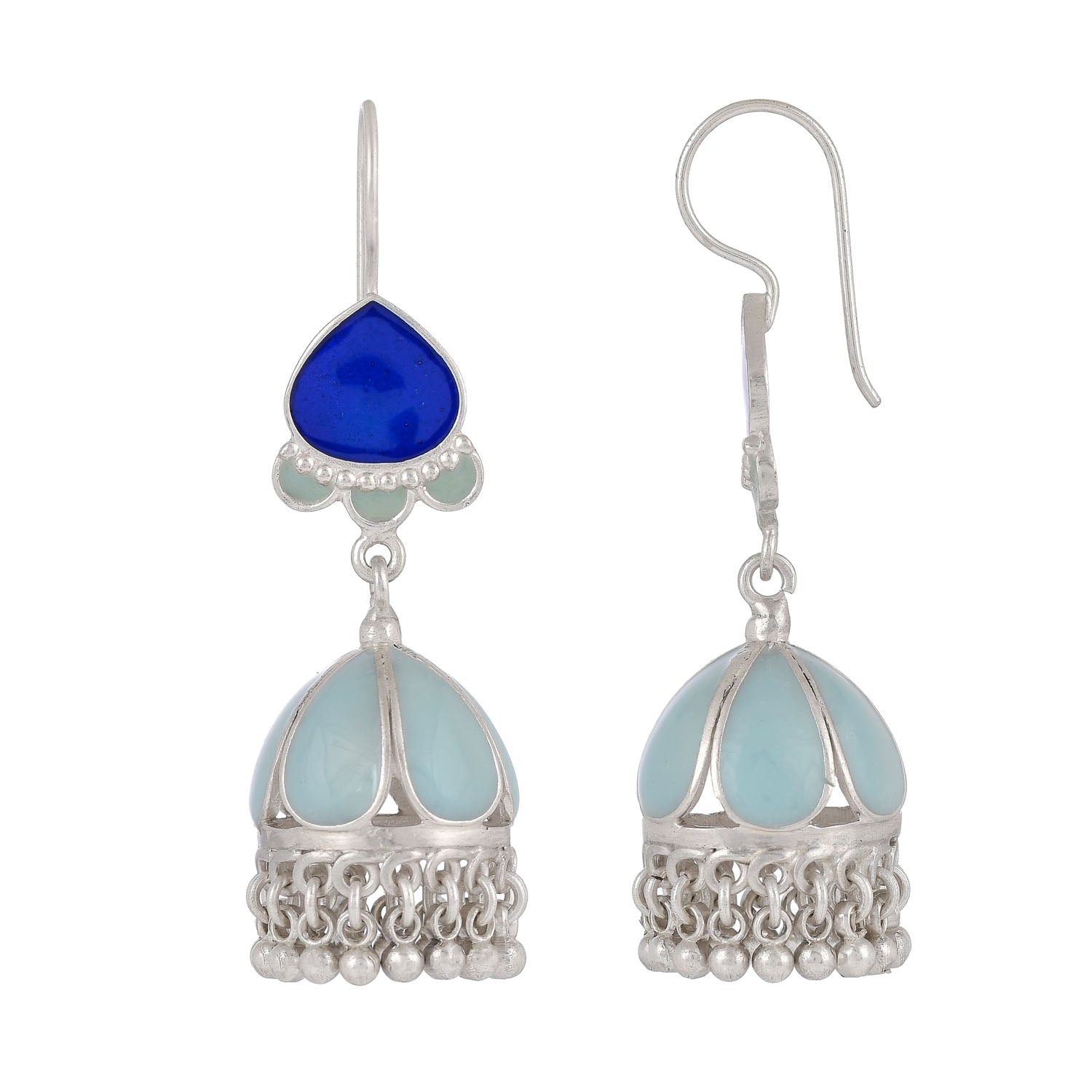 Noor Aqua Blue Earrings